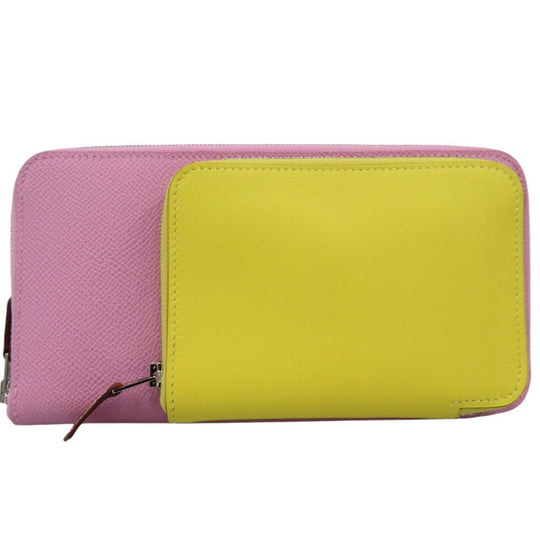 HERMES Long Wallet Purse Epsom Morve Silvestre