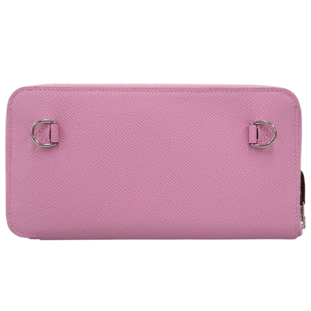 HERMES Long Wallet Purse Epsom Morve Silvestre