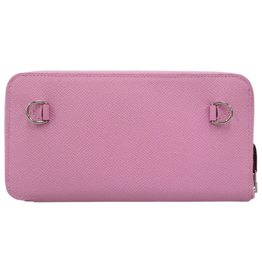 HERMES Long Wallet Purse Epsom Morve Silvestre