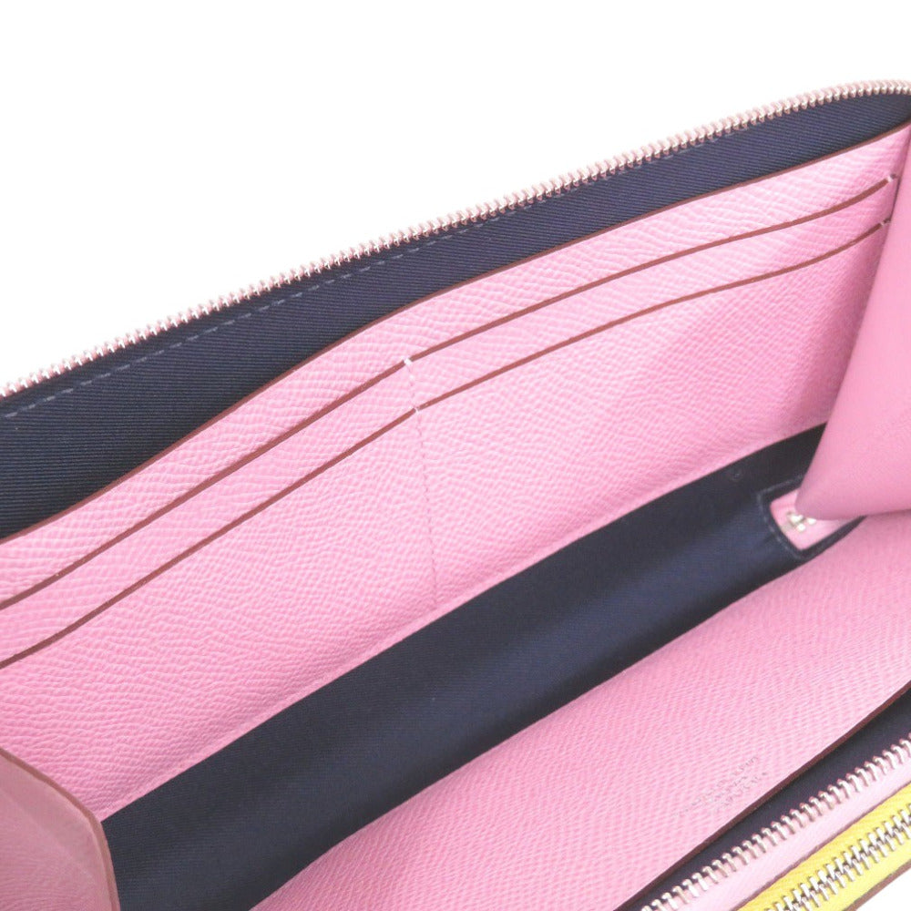 HERMES Long Wallet Purse Epsom Morve Silvestre