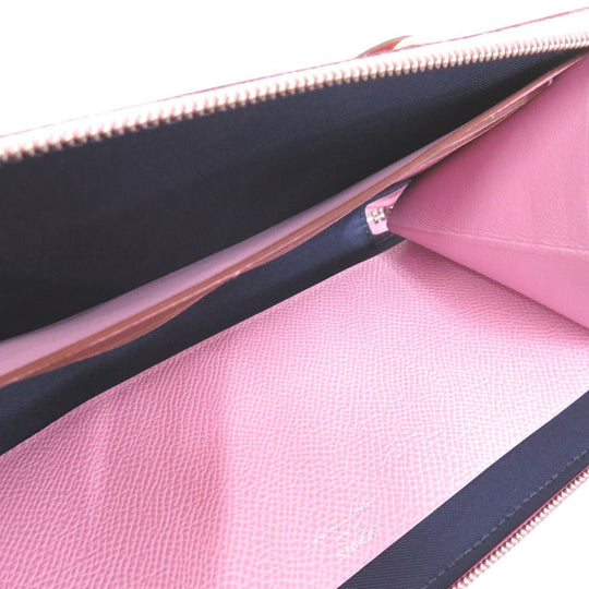 HERMES Long Wallet Purse Epsom Morve Silvestre