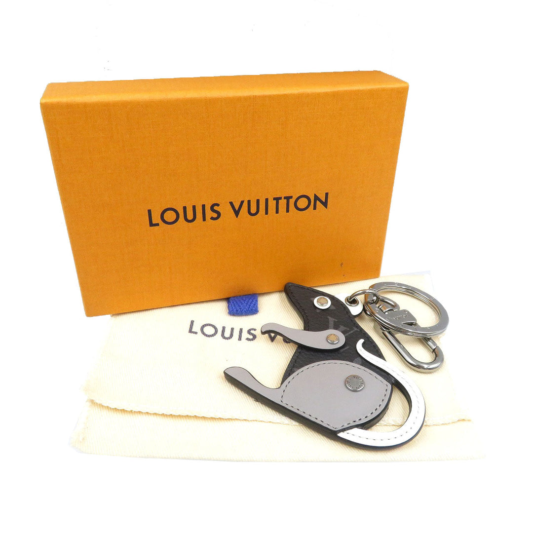 LOUIS VUITTON key ring M68835 Monogram Eclipse, Metal black Monogram Eclipse Portocre LV Rat unisex(Unisex) Used Authentic