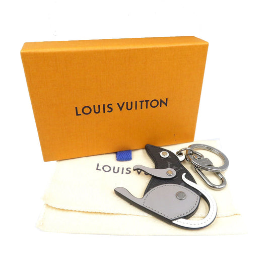 LOUIS VUITTON key ring M68835 Monogram Eclipse, Metal black Monogram Eclipse Portocre LV Rat unisex(Unisex) Used Authentic