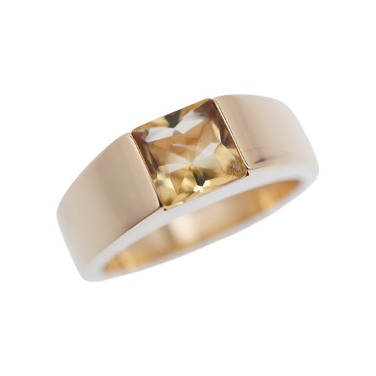 CARTIER Ring Citrine, 18K Yellow Gold gold tank Women 50 Used Authentic