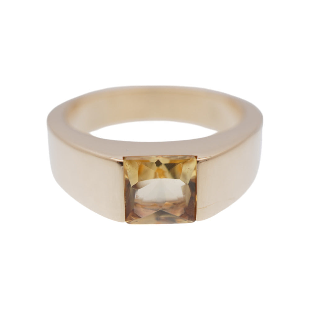 CARTIER Ring Citrine, 18K Yellow Gold gold tank Women 50 Used Authentic