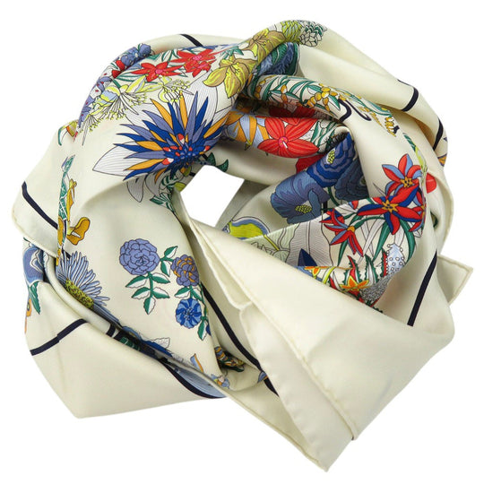HERMES scarf silk multicolor PLANIFLEURS Planifleur Carre90
