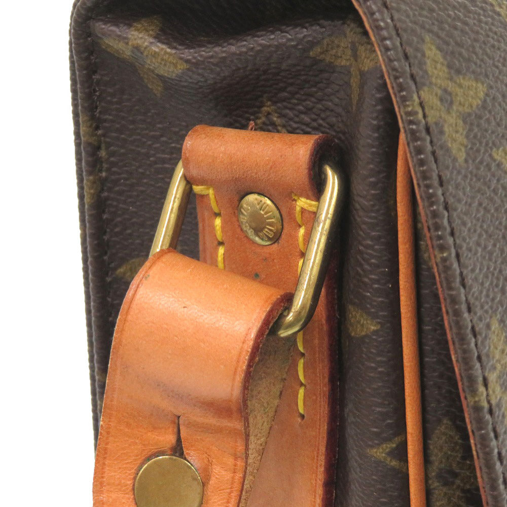 LOUIS VUITTON Shoulder Bag M51253 Monogram canvas Brown Monogram Cartouchiere 22 Women Used Authentic