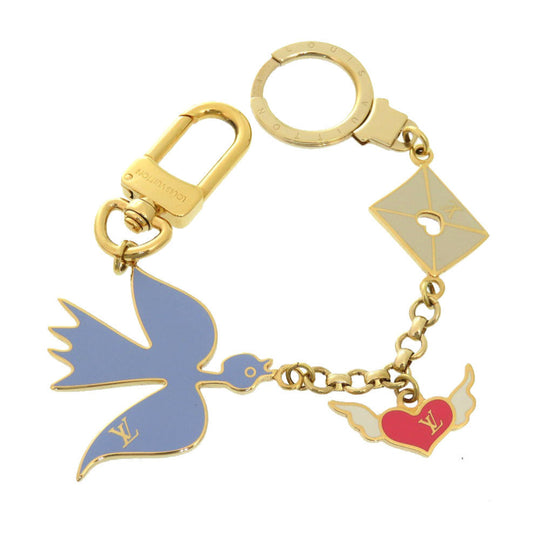 LOUIS VUITTON key ring M66262 metal Multi Portocle Chaine Messager Women Used Authentic