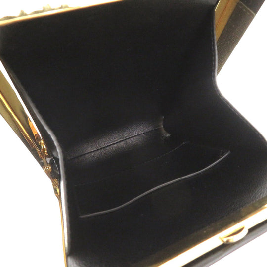 JIL SANDER Handbag leather black Women Used Authentic