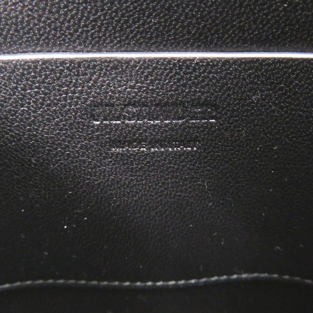 JIL SANDER Handbag leather black Women Used Authentic