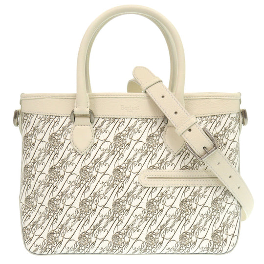 Berluti Briefcase Leather, PVC white Twojours XS mens(Unisex) Used Authentic