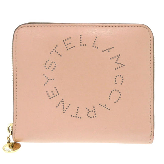Stella McCartney Bifold Wallet leather pink Women Used Authentic