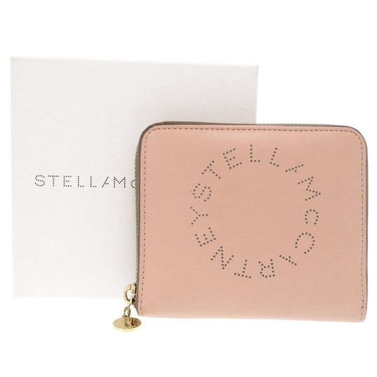 Stella McCartney Bifold Wallet leather pink Women Used Authentic