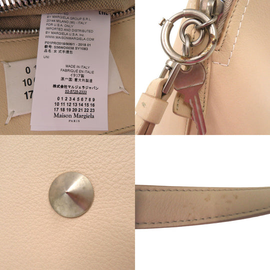Maison Margiela Shoulder Bag S56WD0038 Grainy leather beige 2WAYShoulder Bag Tote Bag 5AC Women Used Authentic