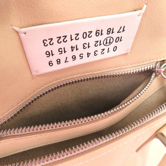 Maison Margiela Shoulder Bag S56WD0038 Grainy leather beige 2WAYShoulder Bag Tote Bag 5AC Women Used Authentic