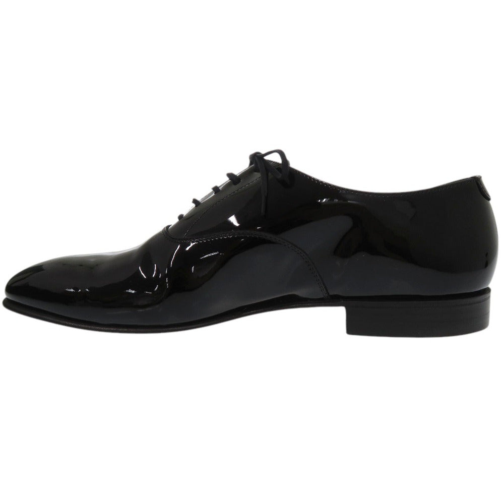CROCKETT&JONES Leather shoes Patent leather black 5599 CHEAM Plain Toe 11" mens 9 1/2E Used Authentic