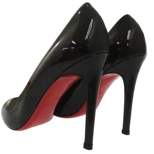 Christian Louboutin pumps 3080377 Patent leather black SIMPLE PUMP 100 Round Toe Heel Pumps Black 38 1/2 Women 38 1/2 Used Authentic