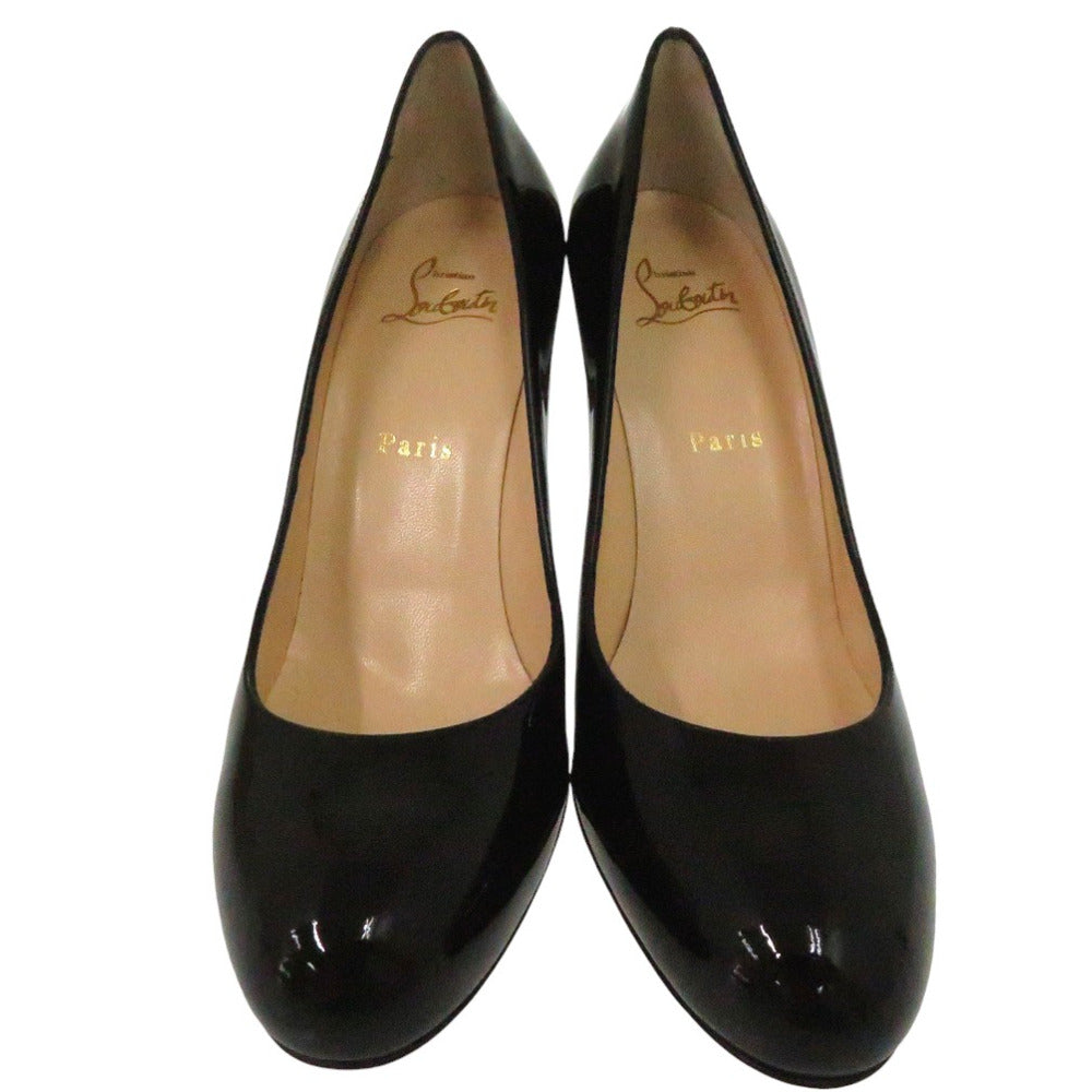 Christian Louboutin pumps 3080377 Patent leather black SIMPLE PUMP 100 Round Toe Heel Pumps Black 38 1/2 Women 38 1/2 Used Authentic