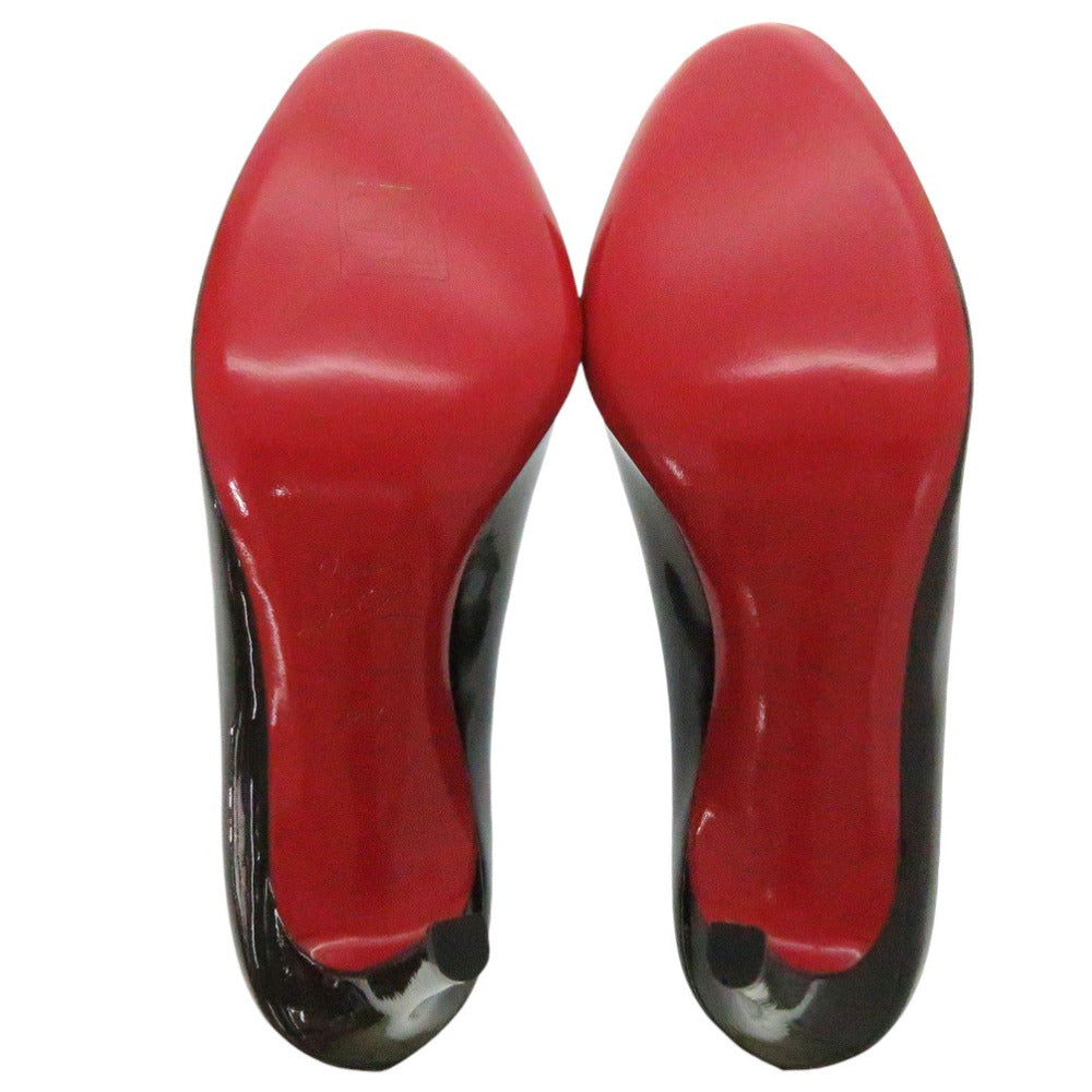 Christian Louboutin pumps 3080377 Patent leather black SIMPLE PUMP 100 Round Toe Heel Pumps Black 38 1/2 Women 38 1/2 Used Authentic