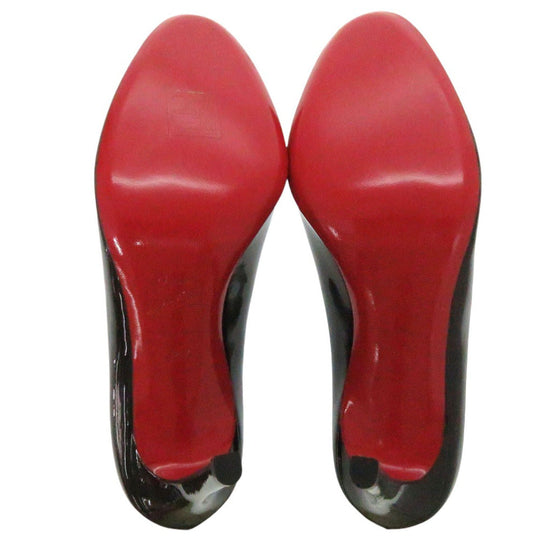 Christian Louboutin pumps 3080377 Patent leather black SIMPLE PUMP 100 Round Toe Heel Pumps Black 38 1/2 Women 38 1/2 Used Authentic