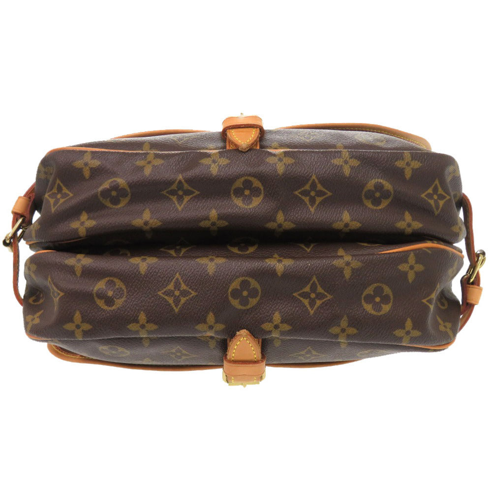 LOUIS VUITTON Shoulder Bag M42256 Monogram canvas Brown Monogram Saumur 30 Women Used Authentic