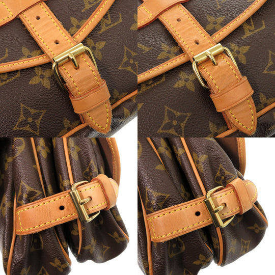 LOUIS VUITTON Shoulder Bag M42256 Monogram canvas Brown Monogram Saumur 30 Women Used Authentic