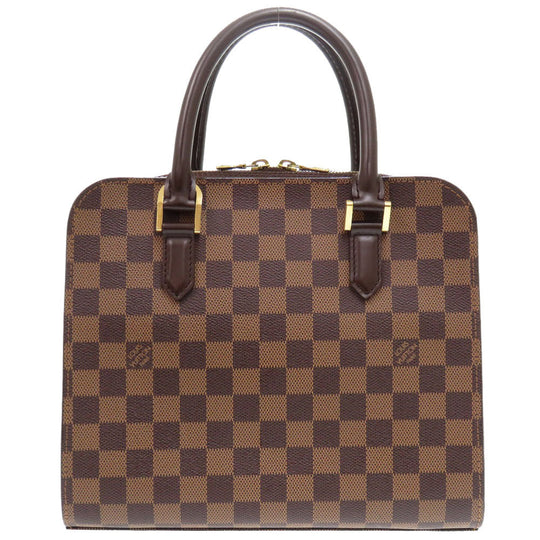 LOUIS VUITTON Handbag N51155 Damier canvas Brown Damier Triana Women Used Authentic