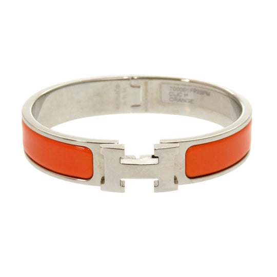 HERMES Bangle metal Orange Click crack PM Women Used Authentic
