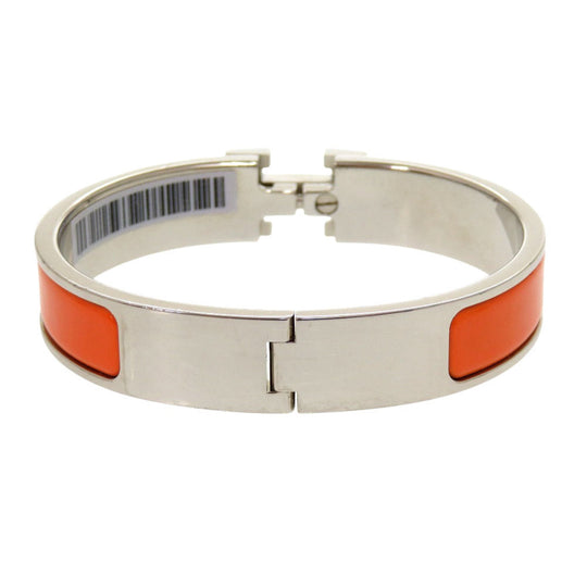 HERMES Bangle metal Orange Click crack PM Women Used Authentic