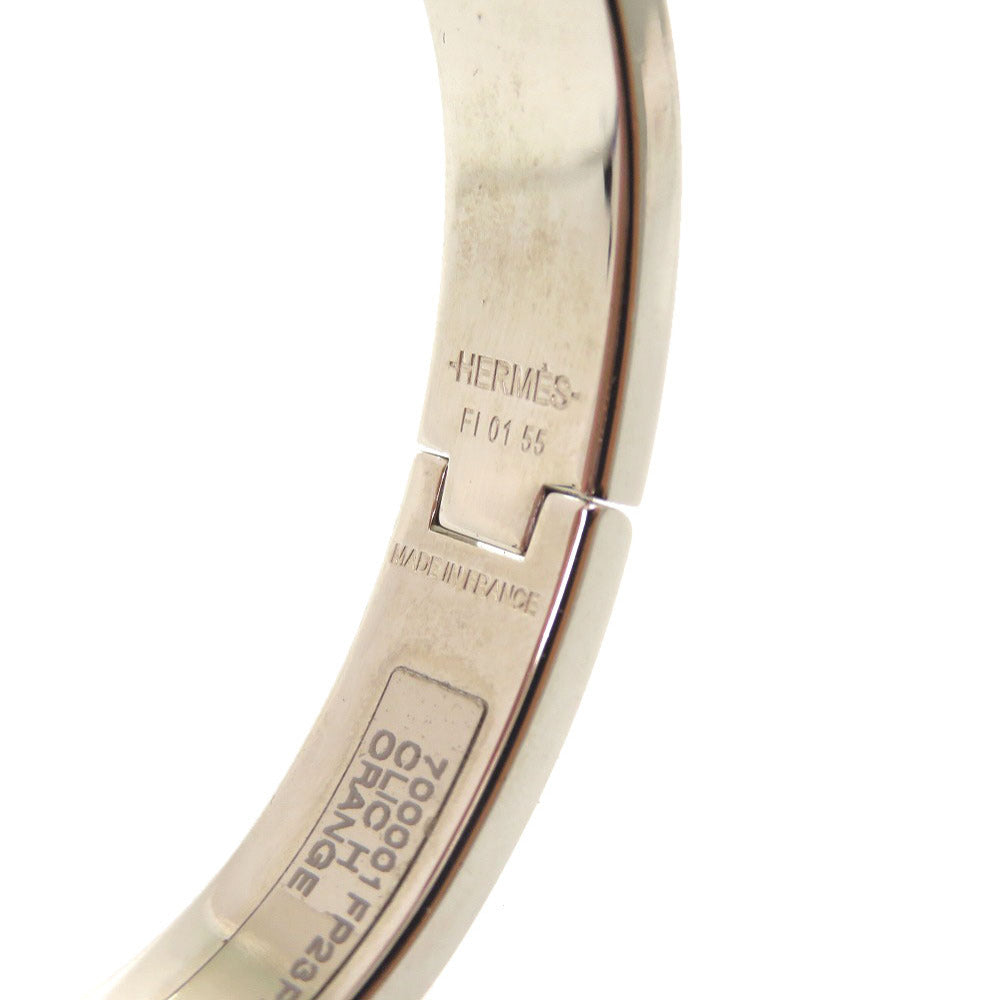 HERMES Bangle metal Orange Click crack PM Women Used Authentic