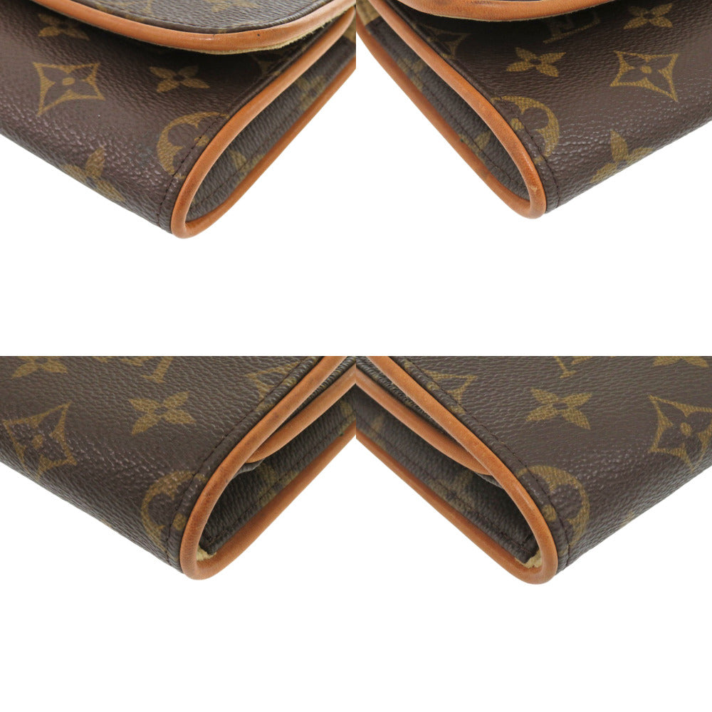 LOUIS VUITTON Shoulder Bag M51852 Monogram canvas Brown Monogram Pochette Twin GM Women Used Authentic