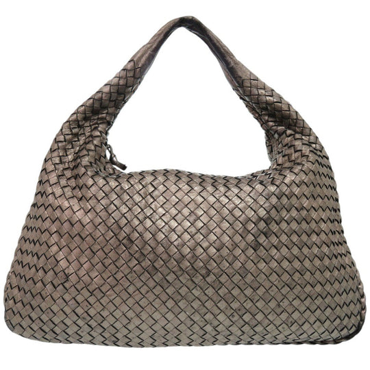 BOTTEGAVENETA Shoulder Bag 115654  leather Brown INTRECCIATO Shoulder Bag Handbag one belt Women Used Authentic