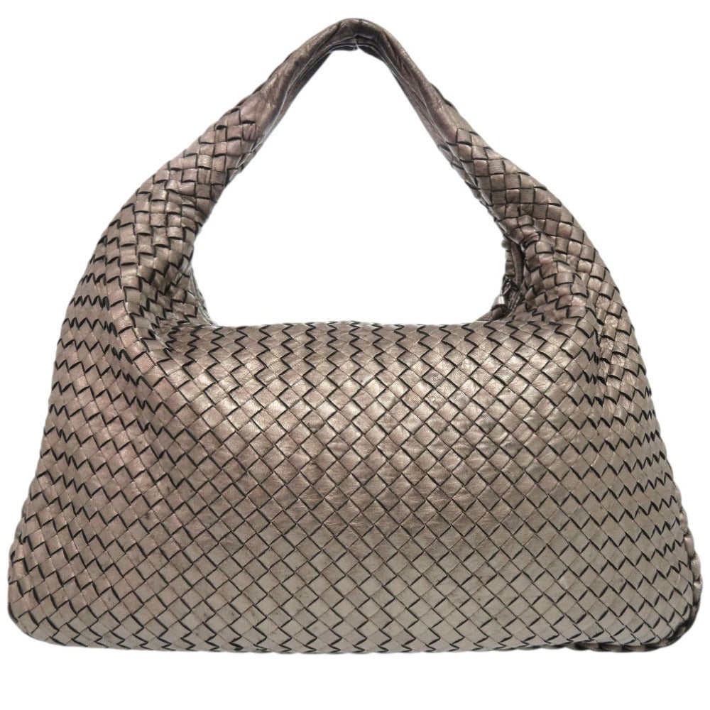 BOTTEGAVENETA Shoulder Bag 115654  leather Brown INTRECCIATO Shoulder Bag Handbag one belt Women Used Authentic