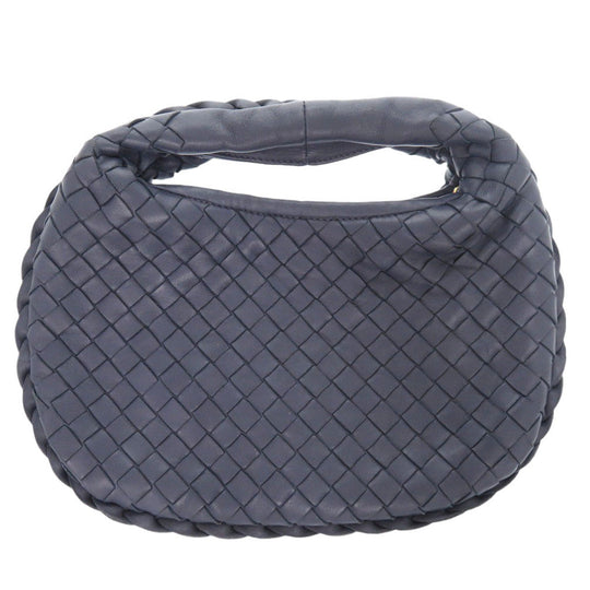 BOTTEGAVENETA Handbag 189227 leather Navy INTRECCIATO Hobo Women Used Authentic