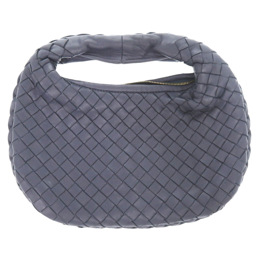 BOTTEGAVENETA Handbag 189227 leather Navy INTRECCIATO Hobo Women Used Authentic