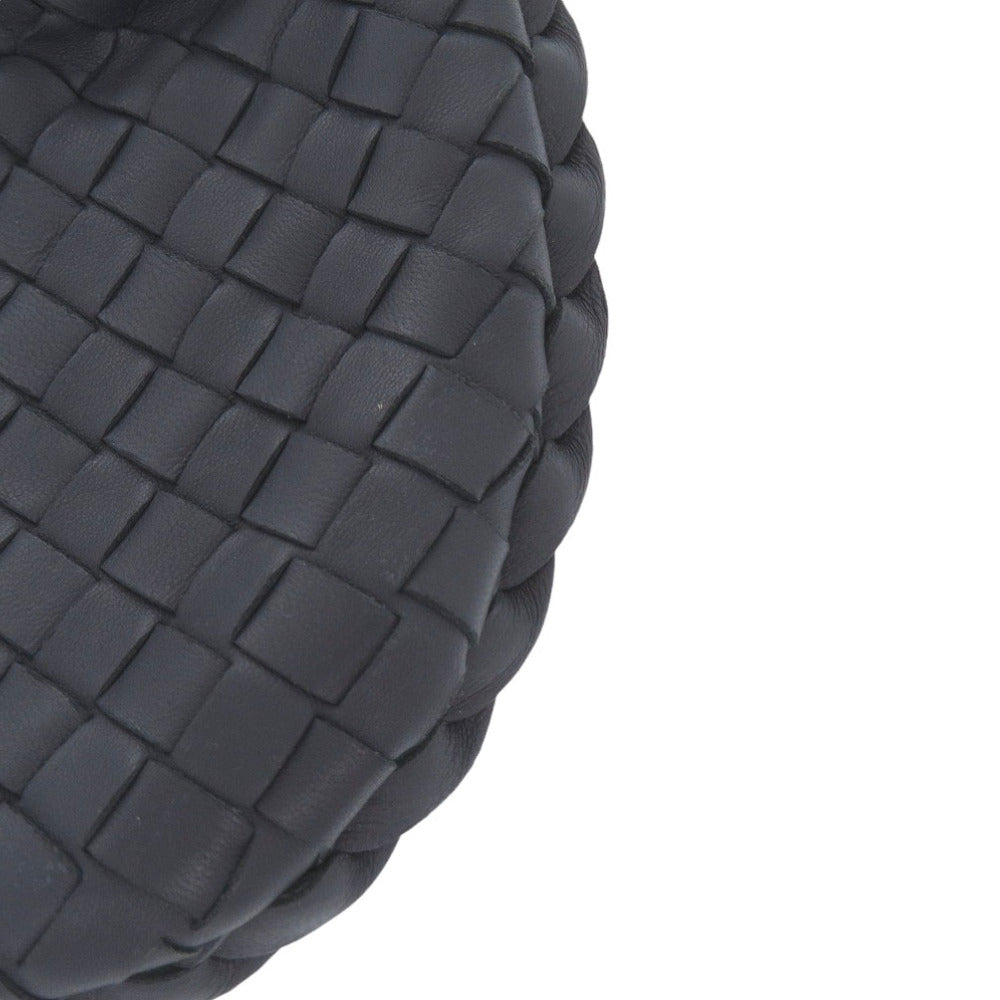 BOTTEGAVENETA Handbag 189227 leather Navy INTRECCIATO Hobo Women Used Authentic