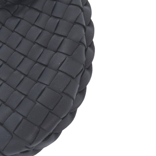 BOTTEGAVENETA Handbag 189227 leather Navy INTRECCIATO Hobo Women Used Authentic
