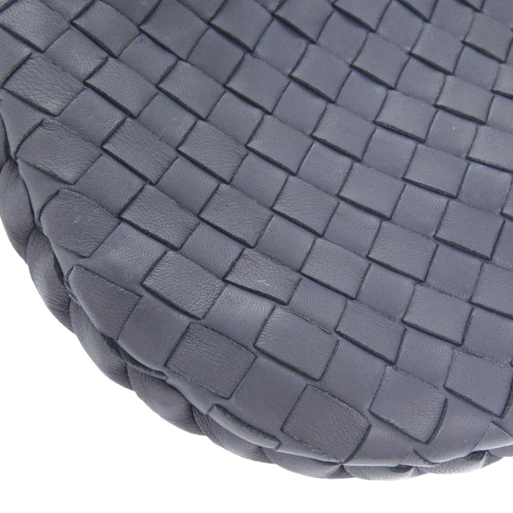 BOTTEGAVENETA Handbag 189227 leather Navy INTRECCIATO Hobo Women Used Authentic