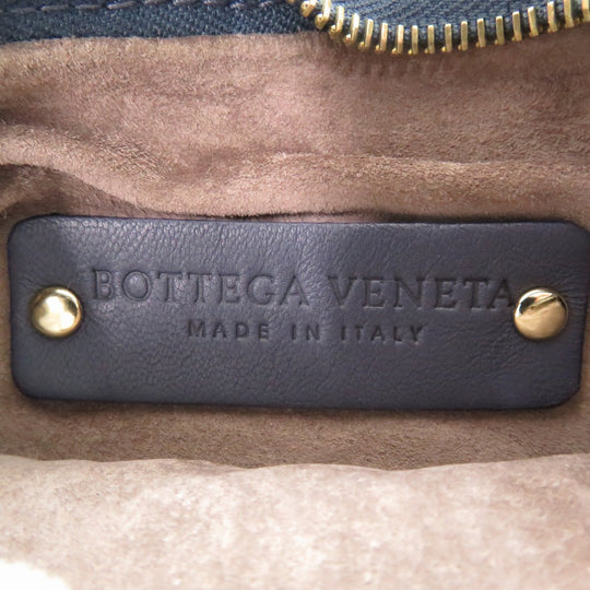 BOTTEGAVENETA Handbag 189227 leather Navy INTRECCIATO Hobo Women Used Authentic