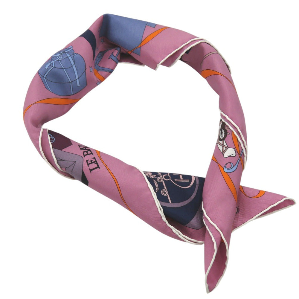 HERMES scarf silk multicolor Carre70 LE BAL MASQUE Masked Ball Women Used Authentic