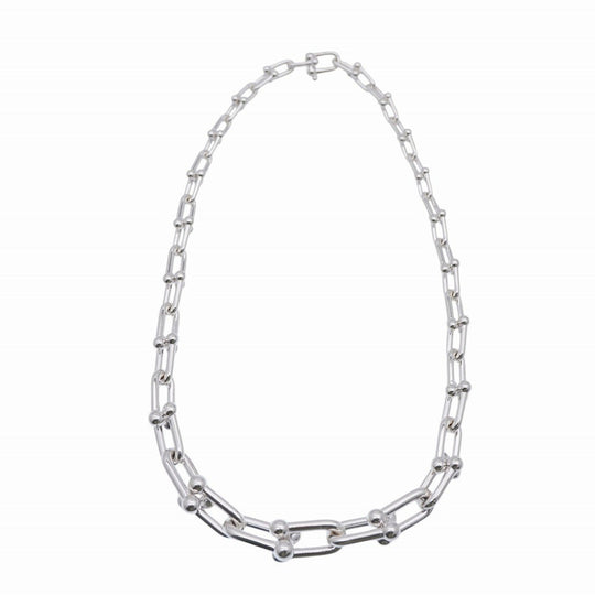 TIFFANY&Co. Necklace Silver925 Silver Hardware graduated link mens Used Authentic