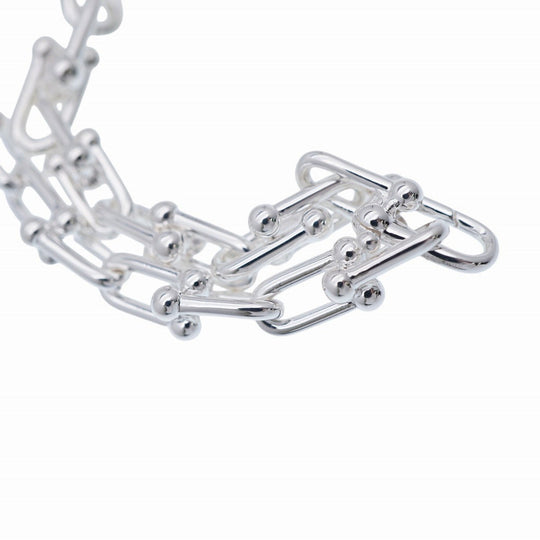 TIFFANY&Co. Necklace Silver925 Silver Hardware graduated link mens Used Authentic