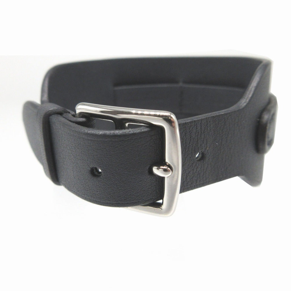 HERMES bracelet Vaux Swift Navy Etrivire Babour unisex(Unisex) Used Authentic