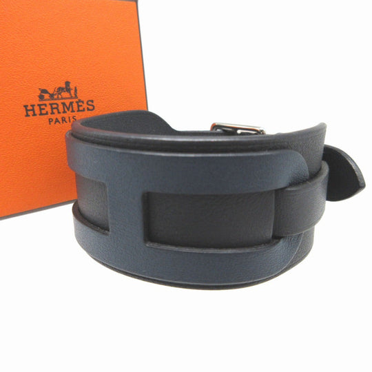 HERMES bracelet Vaux Swift Navy Etrivire Babour unisex(Unisex) Used Authentic