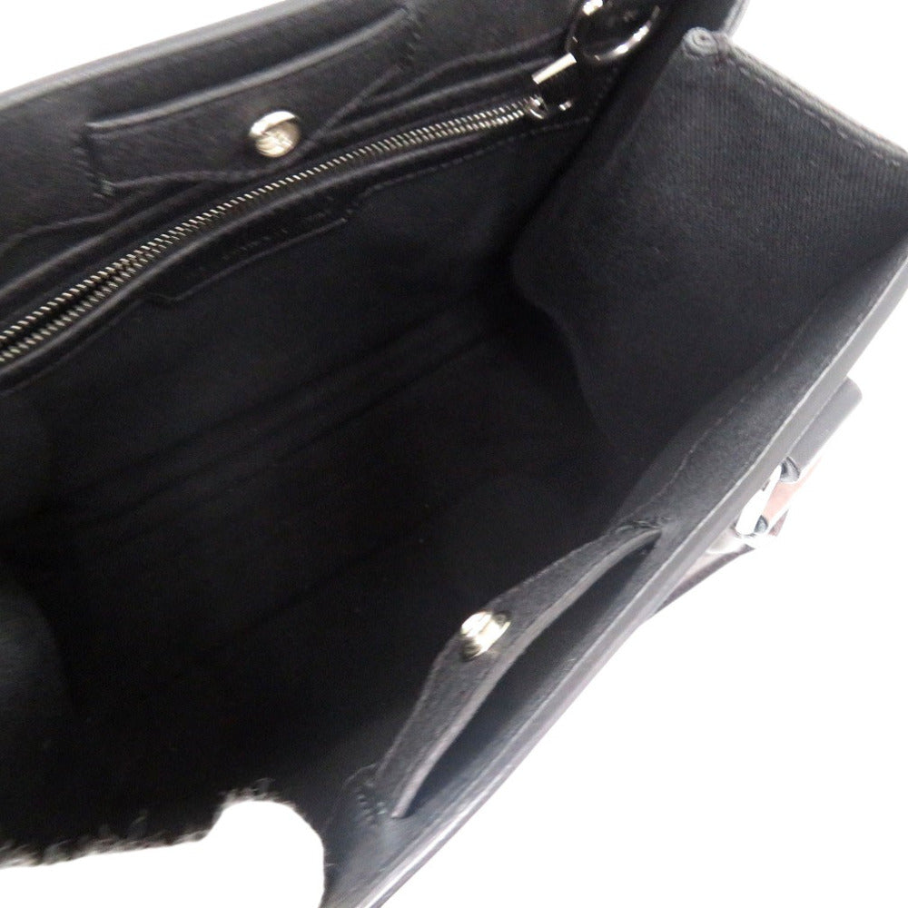 Berluti Handbag leather black URIS GULLIBA 2WAY HANDBAG LEATHER Women Used Authentic