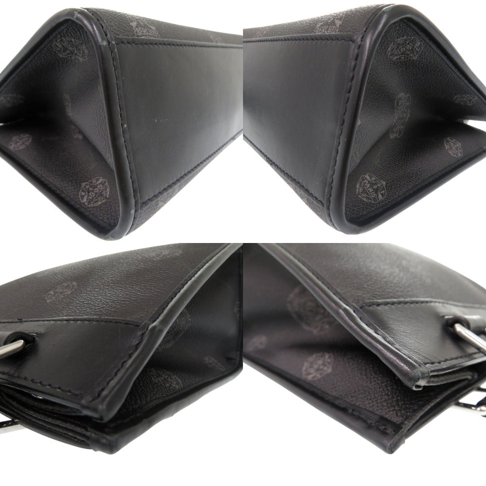 Berluti Handbag leather black URIS GULLIBA 2WAY HANDBAG LEATHER Women Used Authentic