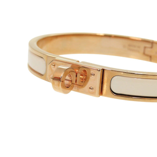 HERMES bracelet SP0234 metal white Mini Click Kelly PM Women Used Authentic