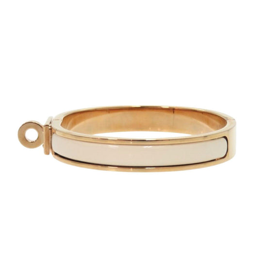 HERMES bracelet SP0234 metal white Mini Click Kelly PM Women Used Authentic