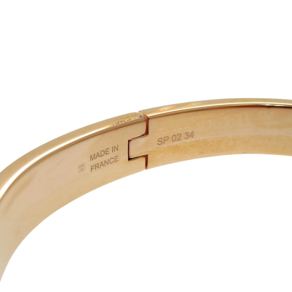 HERMES bracelet SP0234 metal white Mini Click Kelly PM Women Used Authentic