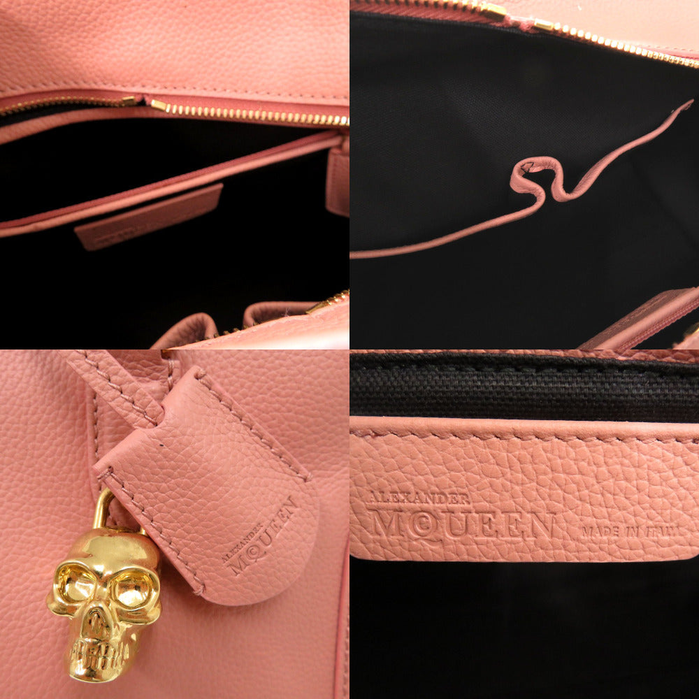 Alexander McQueen Handbag leather pink Women Used Authentic